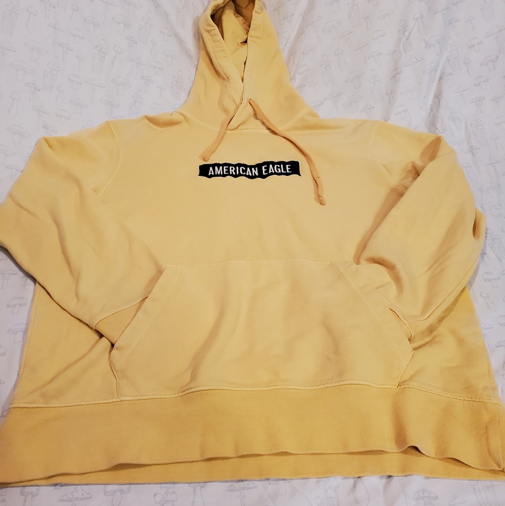 Mens American Eagle Hoodie / Size L / Yellow